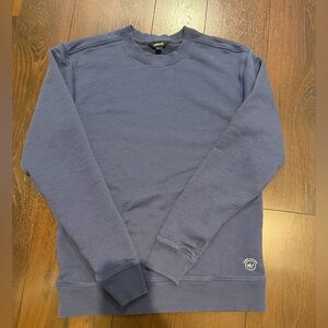 Allbirds Men's R&R Cotton Blend Sweatshirt Natural Blue small top long sleeve